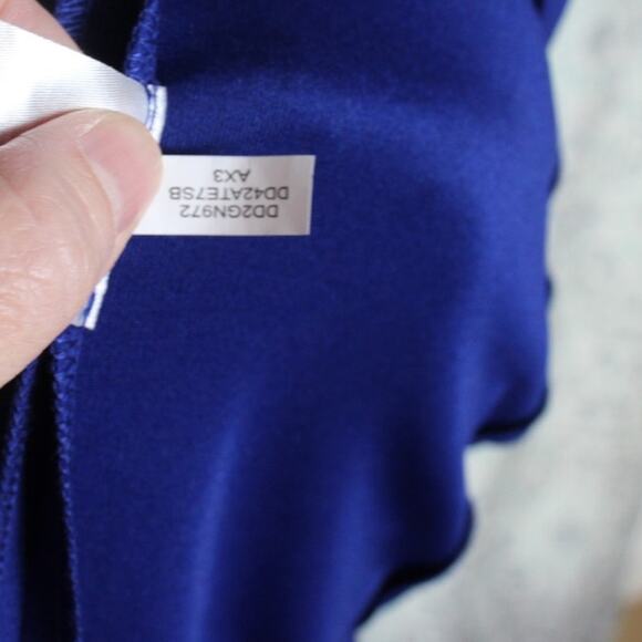 DKNY Womens Jersey Front Button Sleeveless Shift Dress‎ Blue Size 4 - Picture 9 of 12